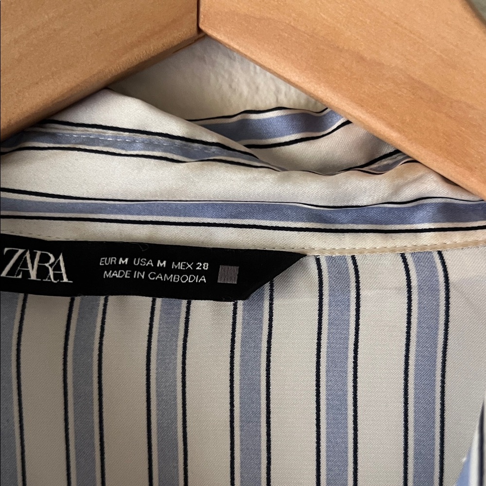 ZARA striped satin blouse - Picture 2 of 3
